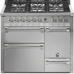 תנור בישול ואפיה משולב Steel דגם Ascot 100 / 3 Ovens Solid Door