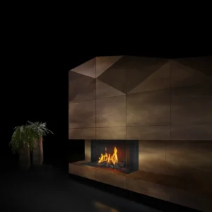 קמין גז בנוי Gas Fire Panorama 110-70